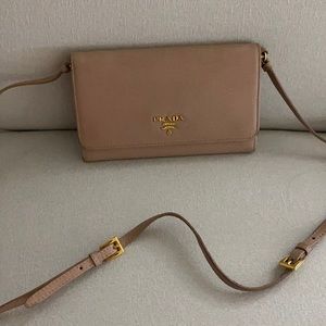 Prada wallet with strap